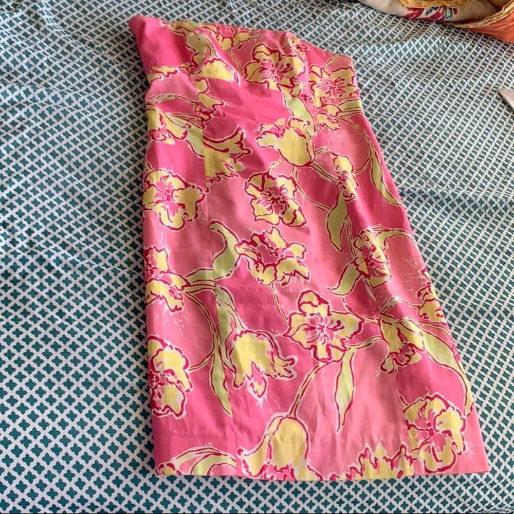 Lilly Pulitzer size 0 strapless dress